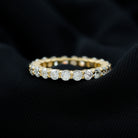 Rosec Jewels-Round Certified Moissanite Full Eternity Band Ring