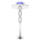 Rosec Jewels-1.50 CT Vintage Style Tanzanite Engagement Ring with Diamond Accent