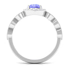 Rosec Jewels-1.50 CT Vintage Style Tanzanite Engagement Ring with Diamond Accent