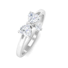 Rosec Jewels-1/2 CT Moissanite Infinity Heart Ring in Gold