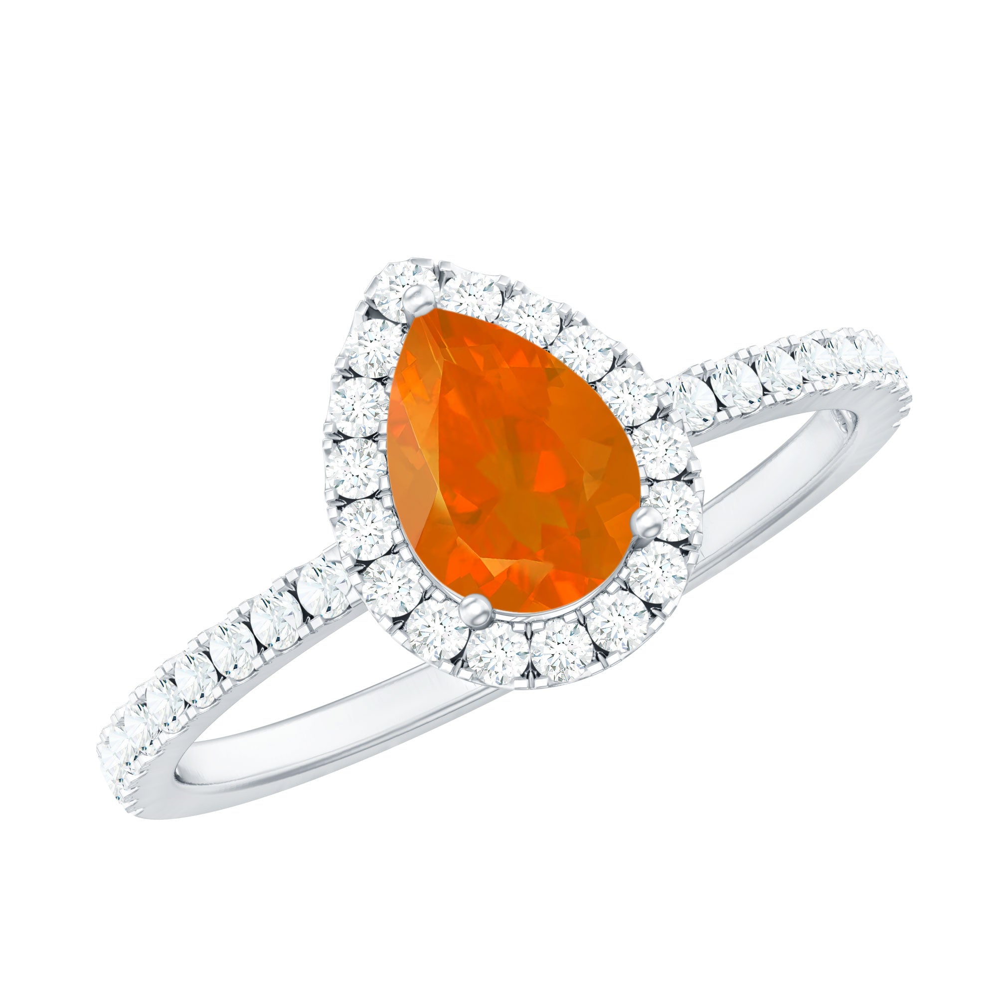 Beautiful Fire Opal hotsell Cabochon Women Dainty Engagement Ring 14K Opal Moissanite Cluster Every Day Worn Ring Fire Stone Anniversary Gifted Ring