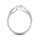 Rosec Jewels-1.75 CT Oval Cut Moissanite Halo Engagement Ring