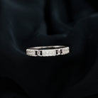 Rosec Jewels-Certified Moissanite Interlock Wedding Band