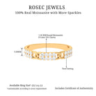 Rosec Jewels-Certified Moissanite Interlock Wedding Band