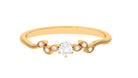 Rosec Jewels-Round Natural Diamond Leaf Branch Gold Ring