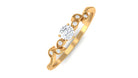 Rosec Jewels-Round Natural Diamond Leaf Branch Gold Ring