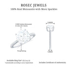 Rosec Jewels-Cushion Cut Moissanite Solitaire Ring with Gold Twisted Rope