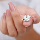 Rosec Jewels-Heart Shape Moissanite Solitaire Bypass Ring