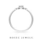 Rosec Jewels-Round and Marquise Zircon Flower Ring