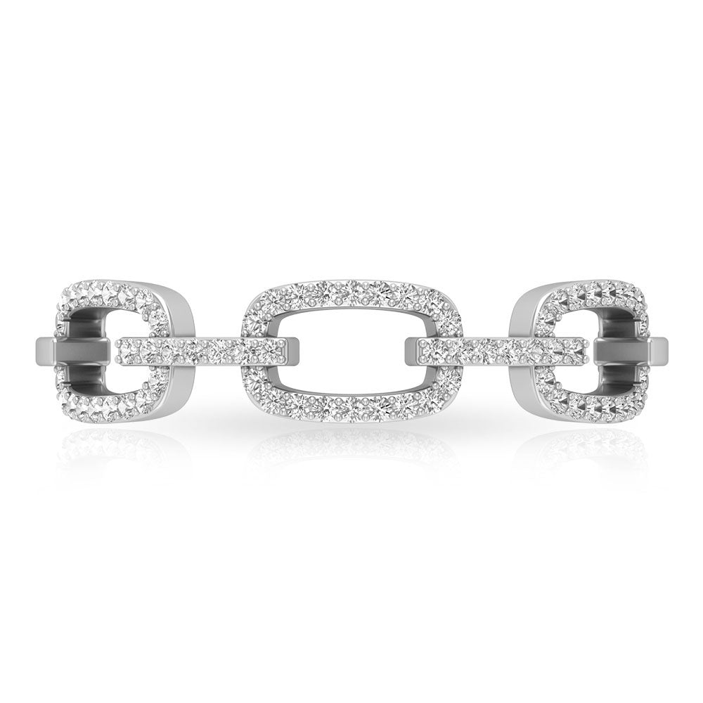 Rosec Jewels-Minimal Cubic Zirconia Chain Link Ring