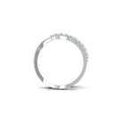 Rosec Jewels-Real Diamond Designer Criss Cross Wedding Band