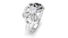 Rosec Jewels-1/2 CT Designer Real Diamond Engagement Ring in Gold