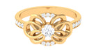 Rosec Jewels-1/2 CT Designer Real Diamond Engagement Ring in Gold