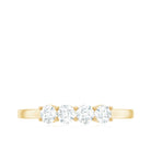 Rosec Jewels-Certified Moissanite 4 Stone Stackable Anniversary Ring