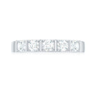 Rosec Jewels-Certified Round Moissanite Five Stone Wedding Band