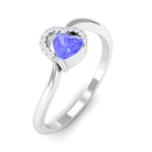 Rosec Jewels-Heart Shape Tanzanite and Diamond Twisted Promise Ring