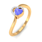 Rosec Jewels-Heart Shape Tanzanite and Diamond Twisted Promise Ring