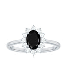 Rosec Jewels-Princess Diana Inspired Created Black Diamond and Diamond Engagement Ring