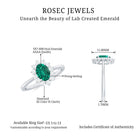 Rosec Jewels-Princess Diana Inspired Created Emerald and Diamond Ring