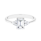 Rosec Jewels-2 CT Octagon Cut Simulated Diamond Trio Engagement Ring