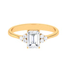 Rosec Jewels-2 CT Octagon Cut Simulated Diamond Trio Engagement Ring