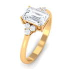 Rosec Jewels-2 CT Octagon Cut Simulated Diamond Trio Engagement Ring