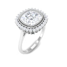 Rosec Jewels-Cushion Cut Moissanite Statement Engagement Ring