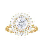 Rosec Jewels-2.25 CT Zircon Cocktail Engagement Ring in Gold