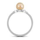 Rosec Jewels-2.75 CT South Sea Pearl Cocktail Engagement Ring with Diamond