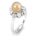 Rosec Jewels-2.75 CT South Sea Pearl Cocktail Engagement Ring with Diamond