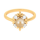 Rosec Jewels-2.75 CT South Sea Pearl Cocktail Engagement Ring with Diamond