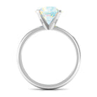 Rosec Jewels-2 CT Round Cut Ethiopian opal Solitaire Engagement Ring in Peg Head Setting