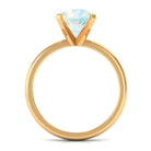 Rosec Jewels-2 CT Round Cut Ethiopian opal Solitaire Engagement Ring in Peg Head Setting