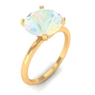 Rosec Jewels-2 CT Round Cut Ethiopian opal Solitaire Engagement Ring in Peg Head Setting