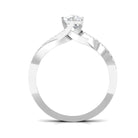 Rosec Jewels-Moissanite Bypass Infinity Engagement Ring