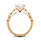 Rosec Jewels-Zircon Designer Solitaire Engagement Ring in Gold