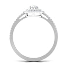 Rosec Jewels-1 CT Round Cubic Zirconia Double Halo Engagement Ring