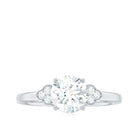 Rosec Jewels-1.25 CT Round Simulated Diamond Solitaire Engagement Ring