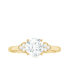 Rosec Jewels-1.25 CT Round Simulated Diamond Solitaire Engagement Ring