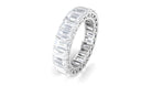 Rosec Jewels-Emerald Cut Zircon Full Eternity Band Ring