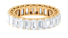 Rosec Jewels-Emerald Cut Zircon Full Eternity Band Ring