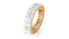 Rosec Jewels-Emerald Cut Zircon Full Eternity Band Ring