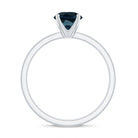 Rosec Jewels-1.25 CT Real London Blue Topaz Solitaire Ring in Gold