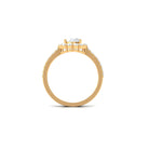 Rosec Jewels-3 CT Oval Simulated Diamond Classic Halo Ring in Gold