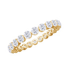 Rosec Jewels-2.75 CT Certified Moissanite Full Eternity Ring in Gold