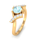 Rosec Jewels-Sky Blue Topaz and Diamond Designer Promise Ring