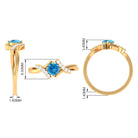 Rosec Jewels-Swiss Blue Topaz and Diamond Designer Promise Ring