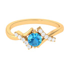 Rosec Jewels-Swiss Blue Topaz and Diamond Designer Promise Ring