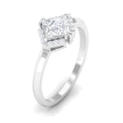 Rosec Jewels-Princess Cut Moissanite Simple Engagement Ring in Gold