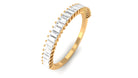 Rosec Jewels-Certified Baguette Moissanite Half Eternity Anniversary Band Ring